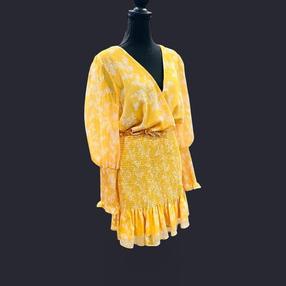 Floral Midi Floral Ruched Dress Large